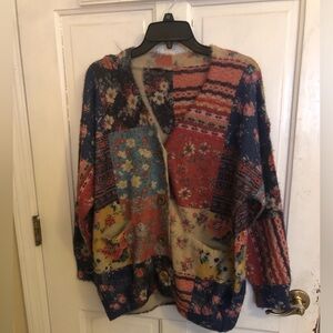 Hippie Dippie Cardigan Patchwork Muted Floral